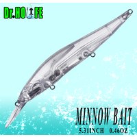 Dr.Holife 10PCS/LOT Unpainted Minnow Blanks Lure 13.5CM 13G Floating Medium Minnow Artificial Bait For DIY Fishing Lures