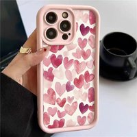 Phone Case Colorful Love Patterned Design For Samsung Galaxy S25 S24 S23 S22 S21 Ultra Plus FE A16 A26 A36 A56 A55 A54 TPU Cover