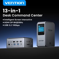 Vention Smart Screen 13 in 1 8K@30Hz USB C MST Docking Station Hub Triple Monito USB 3.2 10Gbps for MacBook Pro Windows Laptop