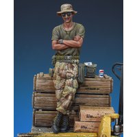 1/35 US Army Driver at rest Gulf War 1991, Resin Model figure soldier, Military themes, Unassembled and unpainted kit