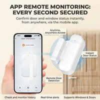 Zigbee Door Window Sensor Magnetic Contact Detector Real Time App Monitor Smart Home Automation Support Tuya Z2M Home Assistant