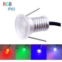IP65 RGB Mini Led Spot Light 0.5W Ceiling Spotlight Acrylic 12V Spots for home stair celing cablinet Bar Car display DIY Light