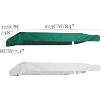 Outdoor Garden Swing Chair Canopy Cover 213X122cm Shade Sail Waterproof Dust Anti UV Tent Chair Top Canopy Replacement Courtyard