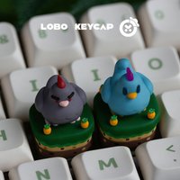 Cartoon Stardew Valley Series Chicken Image Role Personalized Mechanical Keyboard Decoration Esc Keycap Game Periphery Fun Gifts
