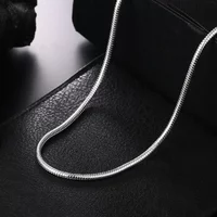 925 Sterling Silver 16/18/20/22/24 Inch 3MM Snake Bone Chain Necklace For Women Men Wedding Fashion Jewelry Charm Gifts