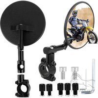 CNC Aluminum Bar End Motorcycle Rear View Mirror For 22mm Handlebar For Motorcycle E-bike Scooters ATV UTV