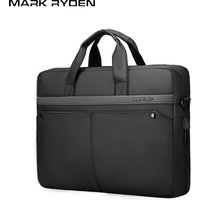 MARK RYDEN Multi-purpose Laptop Briefcase Water Repellent Commuter Bag with Trolley Sleeve