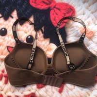 Plush Velvet Wireless Push Up Bra for Small Chest 4cm Extra Padded Round Mold Cup Letter Strap Full Coverage Bras