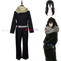 Aizawa Shouta Cosplay Costume Outfit Wig Black Jumpsuits Combats Man Woman Halloween Carnival Suit Anime Uniform Halloween