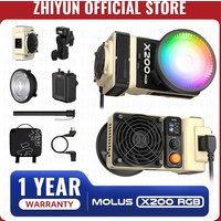 ZHIYUN Official MOLUS X200 RGB 200W LED Video Light Multiple power supply modes APP Control for Commercial Photography Light