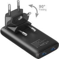 New 65W GaN Ultra-Slim Foldable Wall Charger, Supports USB-C Fast Charging, Suitable for Charging Smartphones and 5V/2.4A Device