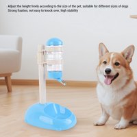 Pet Standing Water Dispenser Feeder Height Adjustable 500ml Capacity Standing Automatic Water Feeder for Puppy