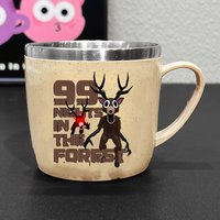 99 Nights in The Forests Stainless Steel Water Cups Cartoon Print Coffee Milk Mugs Cute Home Toothbrush Drinking Cup Boys Gift