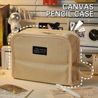 Cute Pencil Case Large Capacity Pencil Bag Kawaii Pen Storage Bag Simple Style Student Stationery School Office Supplies Gift