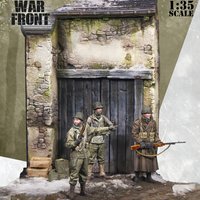 1/35 Resin Model Figure Kits GK , Three People,Including Scene,Military Theme,Unassembled And Unpainted,390C