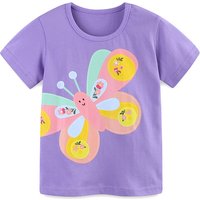 Jumping meters 2-7T Summer Clothes Baby Tees Tops Butterfly Print Shirts Hot Selling Kids T shirts Boys Girls Clothing