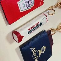 Fun Leather Luggage Decoration Pendant Novel Candy Chocolate Fashion Pendant Trendy Keychain Gift For Friends