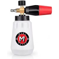 Foam Nozzle Snow Foam Lance Foam Bottle Sprayer Adjustable Angle With 1/4 Quick Connection Three Layers of Foam Mesh Car Wash