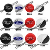4Pcs 56mm 60mm 65mm Car Wheel Center Hub Cap Cover Badge Stickers For Ford Fiesta Ranger Mondeo Fusion Escape Kuga Edge Mustang
