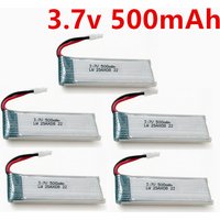 3.7V 500mAh 721855 Lipo Battery 1S Rechargeable Battery For Wltoys V930 V977 V988 H37 Eachine E50 E50S RC Drone 1-5 Battery Set