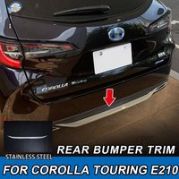1pcs Stainless Steel Rear Bumper Trim for TOYOTA COROLLA TOURING E210 2019 Exterior Parts Cover Car Styling Accessories Stickers