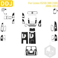 For Lexus IS250 300 350C 2006-2012 Accessories Car Carbon Fiber Interior Gear Console Armrest Panel Stickers Decoration