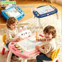 Children's Magnetic Drawing Board Baby Activity Table Eraserble Writing Painting Tablet Toys for Children From 3 To 5 Years Gift