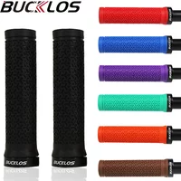 BUCKLOS Bicycle Grips Lock on MTB Handlebar Grips Shock Absorption Bike Handle Grip Non-slip Mountain Bike Grip Soft MTB Cuffs