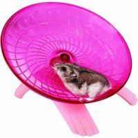 Quiet Hamster Flying Disc Exercise Wheel Shock‑Absorbing StableBracket SmallPet Silent RunningToy forMini HamsterMice CageSuppl