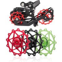 AliExpress chooee Chooee Bike accessories Bicycle Rear Derailleur Pulley 13T 15T Guide Wheel Ceramic Bearing Jockey Wheels, For MTB Road Bikes