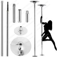 Professional Dancing Pole, Spinning Static Dancing Pole Kit, Portable Removable Pole, 45mm Heavy-Duty Stainless Steel Pole