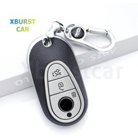 TPU Leather For Mercedes Benz C E S Class GLC W206 W223 W214 E300 C260 C300 S450 S500 S400 Car Key Case Cover Fob Accessories