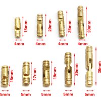 10Pcs/pack Jewelry Box Wine Wooden Case Supplies Hidden Invisible Concealed Barrel Hinge Pure Copper Furniture Hardware