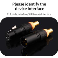 High Quality Gold Plated XLR 3 Pin Microphone Audio Cables Plug Connectors Male Female Plug Cable Connectors Speaker XLR Jack