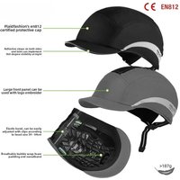Outdoor Sports Baseball Cap Men Summer Visor Version Light Plate Safety Bump Cap Anti-Collision Hard ABS