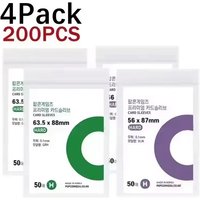 Ultra Thin Clear Kpop Idol Photocard Sleeves Transparent Clear Protector Credit Cards Popcorn DIY Film Collectible Card Storage