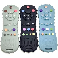1/3PCS Baby Remote Control Teether Silicone Baby Anti-Eating Gloves Pacifier Bracelet Teething Stick Biting Toys