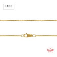 1MM Curb Chain Necklace 14K Gold Filled Finished Necklace 40/45CM W/Lobster Clasp Jewelry Finddings Minimalist Women Jewelry