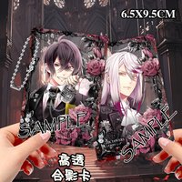 Cartoon Kawaii Anime Diabolik Lovers Sakamaki shu Photo Props Diy Acrylic Transparent Card Collection Card Birthday Gift
