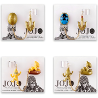 Hot New Bandai Jojo'S Bizarre Adventure Figure Fashion Accessories Earphone Strap Non-Piercing Ear Cuffs Set Collection Model