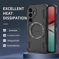 Armor Protective Heat Dissipation Phone Case For Samsung S25 Ultra Plus Edge A16 A26 A36 A55 A56 Cover Magnetic Shockproof Shell