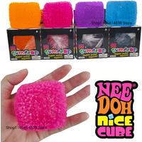 Schylling Nee Doh Pulpy Orange Cube Fidget Toy Soft Maltose Fun Anti-stress Sensory Toy Relieve Anxiety Antistress for Friend