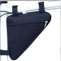 AliExpress NONE 1Pc Black Durable Mountain Bike Bag with Battery Compartment and Triangle Design Bike Accessories Bicycle Polyester Cycling Bag