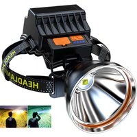 20W LED Hunting Spotlight Search Headlamp Motion Sensor Fishing Torch White Yellow LED Mining Headlights 6000mA Camping Lantern