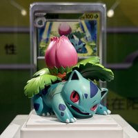 Action Figure Pokémon 151 Handmade Set with Dream Painting Eye Touch Travel Cards Geng Gui Hao Li Collection Toy Doll Blind Box