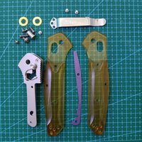 1 Set ULTEM PEI Handle Scales+SUS 9Cr18MoV Blade For Benchmade 940 Osborne