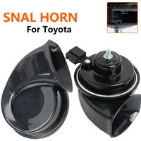 Pair 12V 120db Twin Tone Snail Horn For Toyota Corolla Avensis Yaris CHR Avalon Camry Highlander Land Cruiser Prius RAV4 Sequoia