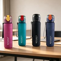 700ML Large Capacity Sports Water Bottle Leak Proof Plastic Drinking Cup With Time Scale Suitable For Travel Fitness Sports
