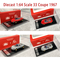 Diecast 1:64 Scale 33 Coupe 1967 Alloy Simulation Car Model Classic Hobby Collection Souvenir Decoration Holiday Gift