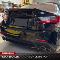 For Lexus RCF RC F 2015-2018 Auto Car Rear Trunk Lid Spoiler Wing Car Exterior Trim Car Rear Trunk Racing Spoiler Carbon Fiber
